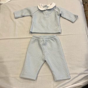 Little English quilted two piece set 3 months